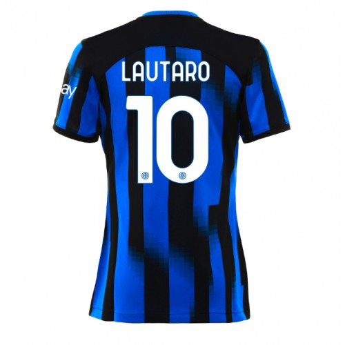 Fotbalové Dres Inter Milan Lautaro Martinez #10 Dámské Domácí 2023-24 Krátký Rukáv